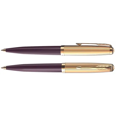 Ручка шариков. Parker 51 Deluxe (CW2123518) Plum GT M черн. черн. подар.кор.