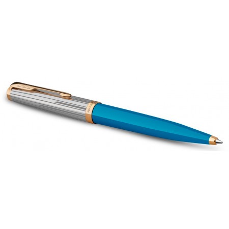 Ручка шариков. Parker 51 Premium (CW2169080) Turquoise GT M черн. черн. подар.кор.