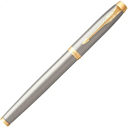 Ручка перьев. Parker IM Core F321 (CW1931649) Brushed Metal GT F сталь нержавеющая подар.кор.