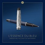 Ручка роллер Waterman Expert L`Essence du Bleu (CW2166429) LaqBlue CT F черн. черн. подар.кор.