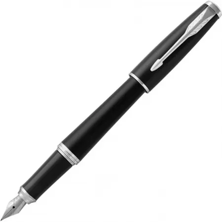 Ручка перьев. Parker Urban Core F309 (CW1931592) Muted Black CT F сталь нержавеющая подар.кор.