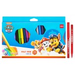 Фломастеры Deli EC158-24 Paw Patrol круг. 24цв. коробка с европодвесом