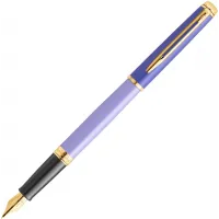 Ручка перьев. Waterman Hemisphere Colour Blocking (2179900) Purple GT сталь нержавеющая/позолота F подар.кор.