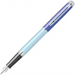 Ручка перьев. Waterman Hemisphere Colour Blocking (2179924) Blue CT сталь нержавеющая F подар.кор.