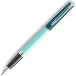 Ручка перьев. Waterman Hemisphere Colour Blocking (2190122) Green CT сталь нержавеющая F подар.кор.