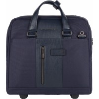 Сумка дорожная Piquadro BRIEF2 (BV4729BR2/BLU) 40x36x16см 24л. 2.468кг. нейлон/натур.кожа темно-синий