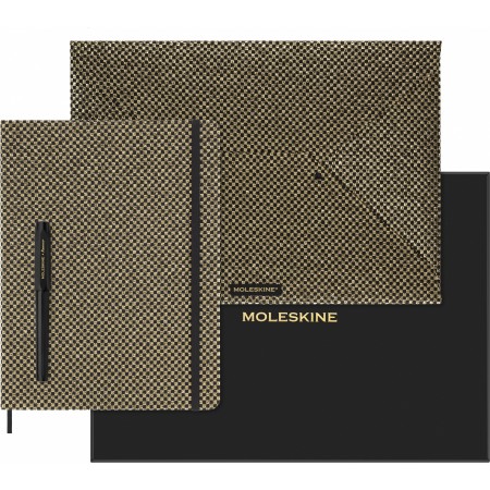 Набор Moleskine Limited Edition Prescious & Ethical Shine еженедельник/ручка перьевая/папка-конверт XLarge руч.:Kaweco золотистый