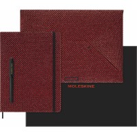 Набор Moleskine Limited Edition Prescious & Ethical Shine еженедельник/ручка перьевая/папка-конверт XLarge руч.:Kaweco бордовый металлик