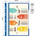 Папка-скоросшиватель Бюрократ PS-P20BLU A4 прозрач.верх.лист боков.перф. пластик синий 0.12/0.16