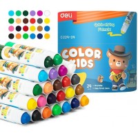 Гелевые мелки Deli EC224-24 Color Kids кругл. 24цв. дл.80мм д.15мм