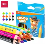 Карандаши цв. Deli EC-134-12 Color Kids трехгран. ассорти 12цв. карт.кор. (12шт) 12 карандашей