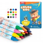 Восковые мелки Deli EC225-16 Color Kids кругл. 16цв. дл.90мм д.8мм