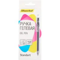 Набор ручек гелев. автоматическая Silwerhof NG Standart d=0.5мм син. черн. кор.карт. (12шт)