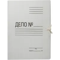 Папка на завязках Buro ПЗ220 картон 0.35мм 220г/м2 белый вместимость 200л.