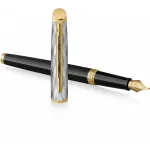 Ручка перьев. Waterman Reflections of Paris Hemisphere DeLuxe (2200837) Black GT M подар.кор.