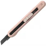 Нож канцелярский Deli ENS063 PINK ENS063 Nusign шир.лез.9мм выдвижное лезвие фиксатор усиленный сталь розовый