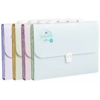 Папка-портфель Deli Colorful EF614 13 отдел. A4 полипропилен ассорти