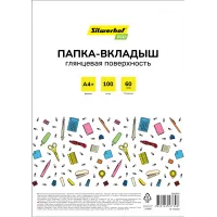 Папка-вкладыш Silwerhof Eco глянцевые A4+ 60мкм (упак.:100шт)