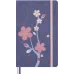 Блокнот Moleskine LIMITED EDITION SAKURA LESU08QP062BOX 130х210мм обложка текстиль 176стр. нелинованный подар.кор. синий 2025