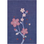 Блокнот Moleskine LIMITED EDITION SAKURA LESU08QP062BOX 130х210мм обложка текстиль 176стр. нелинованный подар.кор. синий 2025