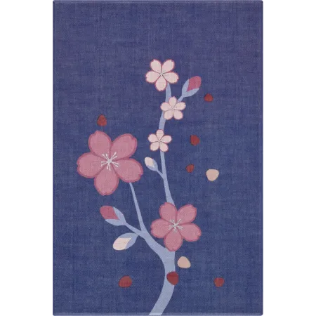 Блокнот Moleskine LIMITED EDITION SAKURA LESU08QP062BOX 130х210мм обложка текстиль 176стр. нелинованный подар.кор. синий 2025