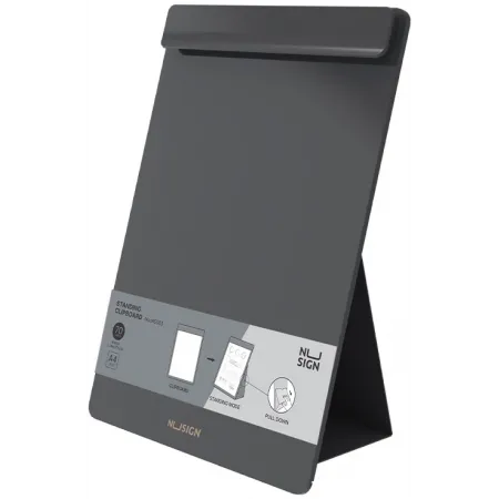 Папка-планшет Deli Nusign ENS503 BLACK A4 пенополипропилен черный на подставке