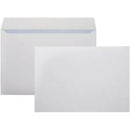 Конверт Silwerhof Eco С40.10.50 C4 229x324мм белый силиконовая лента 90г/м2 (pack:50pcs)