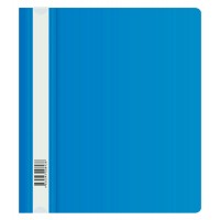 Папка-скоросшиватель Бюрократ Люкс -PSL20A5BLUE A5 прозрач.верх.лист пластик синий 0.14/0.18
