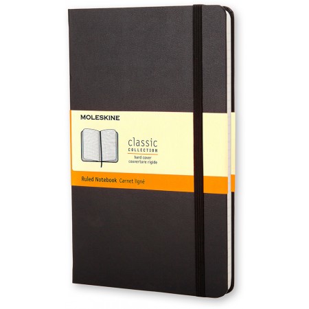 Блокнот Moleskine CLASSIC MM710 Pocket 90x140мм 192стр. линейка твердая обложка черный