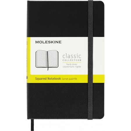 Блокнот Moleskine CLASSIC MM712 Pocket 90x140мм 192стр. клетка твердая обложка черный