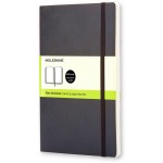 Блокнот Moleskine CLASSIC SOFT QP618 Large 130х210мм 192стр. нелинованный мягкая обложка черный