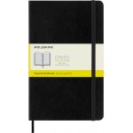 Блокнот Moleskine CLASSIC SOFT QP617 Large 130х210мм 192стр. клетка мягкая обложка черный