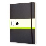 Блокнот Moleskine CLASSIC SOFT QP623 XLarge 190х250мм 192стр. нелинованный мягкая обложка черный