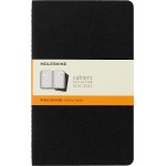 Блокнот Moleskine CAHIER JOURNAL QP316 Large 130х210мм обложка картон 80стр. линейка черный (3шт)