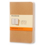 Блокнот Moleskine CAHIER JOURNAL QP411 Pocket 90x140мм обложка картон 64стр. линейка бежевый (3шт)