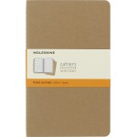 Блокнот Moleskine CAHIER JOURNAL QP416 Large 130х210мм обложка картон 80стр. линейка бежевый (3шт)