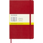 Блокнот Moleskine CLASSIC QP061R Large 130х210мм 240стр. клетка твердая обложка красный