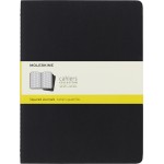 Блокнот Moleskine CAHIER JOURNAL QP322 XLarge 190х250мм обложка картон 120стр. клетка черный (3шт)