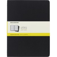 Блокнот Moleskine CAHIER JOURNAL QP322 XLarge 190х250мм обложка картон 120стр. клетка черный (3шт)