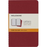 Блокнот Moleskine CAHIER JOURNAL CH111 Pocket 90x140мм обложка картон 64стр. линейка клюквенный (3шт)