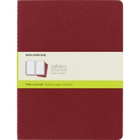 Блокнот Moleskine CAHIER JOURNAL CH123 XLarge 190х250мм обложка картон 120стр. нелинованный клюквенный (3шт)