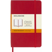 Блокнот Moleskine CLASSIC SOFT QP611F2 Pocket 90x140мм 192стр. линейка мягкая обложка красный