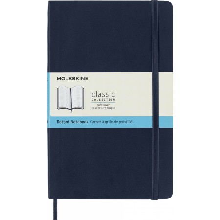 Блокнот Moleskine CLASSIC SOFT QP619B20 Large 130х210мм 192стр. пунктир мягкая обложка синий сапфир