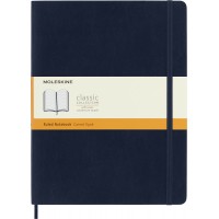 Блокнот Moleskine CLASSIC SOFT QP621B20 XLarge 190х250мм 192стр. линейка мягкая обложка синий сапфир