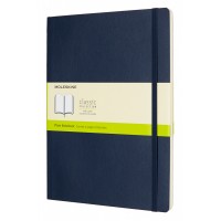 Блокнот Moleskine CLASSIC SOFT QP623B20 XLarge 190х250мм 192стр. нелинованный мягкая обложка синий сапфир