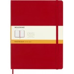 Блокнот Moleskine CLASSIC QP090F2 XLarge 190х250мм 192стр. линейка твердая обложка красный