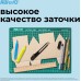 Нож канцелярский Kw-Trio 03563blck шир.лез.9мм усиленный 2 сменных лезвия металл черный блистер