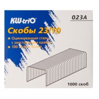 Скобы для степлера 23/10 Kw-Trio 023A оцинкованные кор.карт. (упак.:1000шт.)