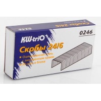 Скобы для степлера 24/6 Kw-Trio 0246 оцинкованные кор.карт. (упак.:1000шт.)