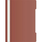 Папка-скоросшиватель Бюрократ -PS20BROWN A4 прозрач.верх.лист пластик коричневый 0.12/0.16